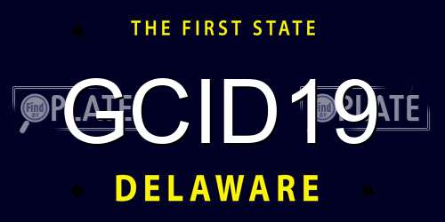 GCID19 Delaware License Plate
