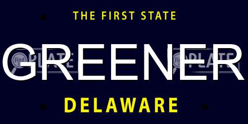 GREENER Delaware License Plate