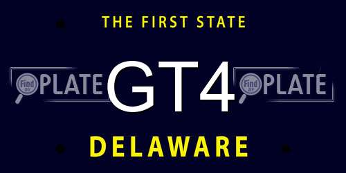 GT4 Delaware License Plate