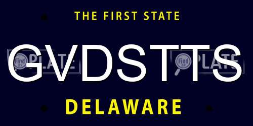 GVDSTTS Delaware License Plate