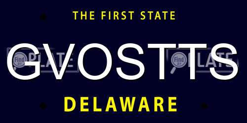 GVOSTTS Delaware License Plate