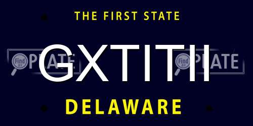 GXTITII Delaware License Plate