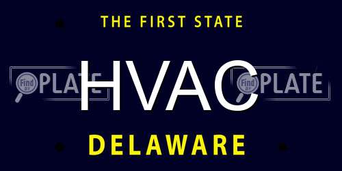 HVAC Delaware License Plate
