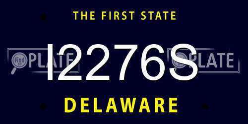 I2276S Delaware License Plate