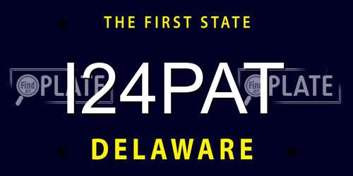 I24PAT Delaware License Plate