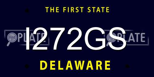 I272GS Delaware License Plate