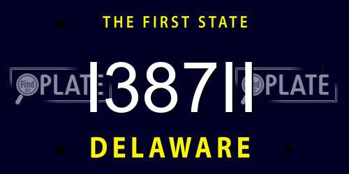 I387II Delaware License Plate