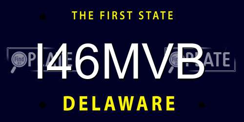 I46MVB Delaware License Plate