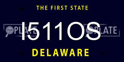 I511OS Delaware License Plate
