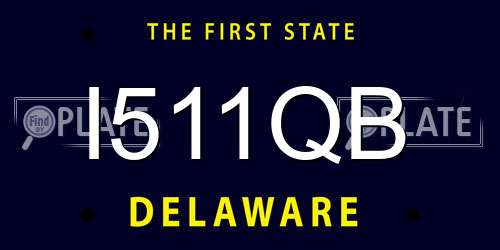 I511QB Delaware License Plate