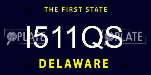 I511QS Delaware License Plate