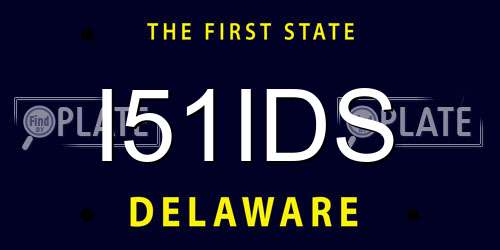 I51IDS Delaware License Plate