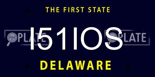 I51IOS Delaware License Plate