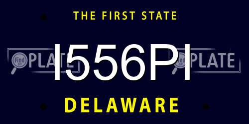 I556PI Delaware License Plate