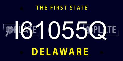 I61055Q Delaware License Plate