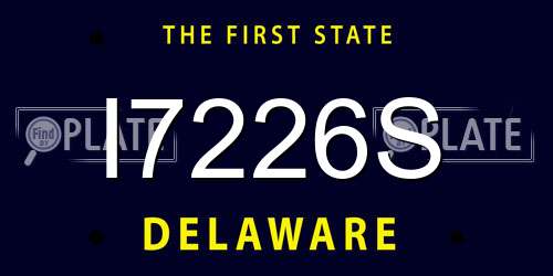 I7226S Delaware License Plate