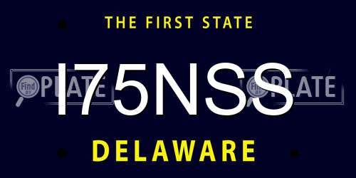 I75NSS Delaware License Plate