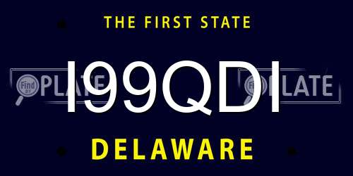 I99QDI Delaware License Plate