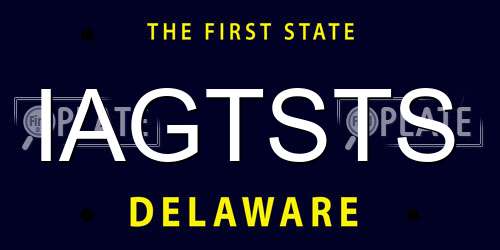 IAGTSTS Delaware License Plate