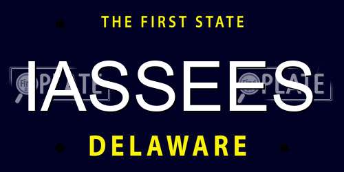 IASSEES Delaware License Plate