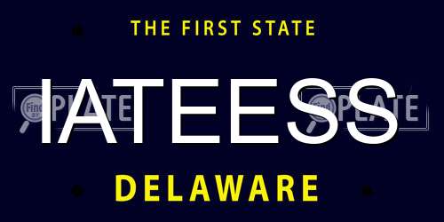 IATEESS Delaware License Plate
