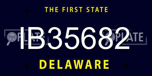 IB35682 Delaware License Plate