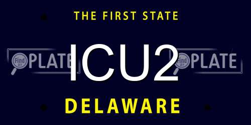 ICU2 Delaware License Plate