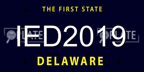 IED2019 Delaware License Plate