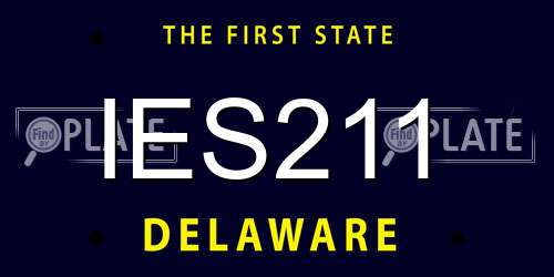 IES211 Delaware License Plate