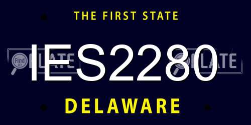 IES2280 Delaware License Plate
