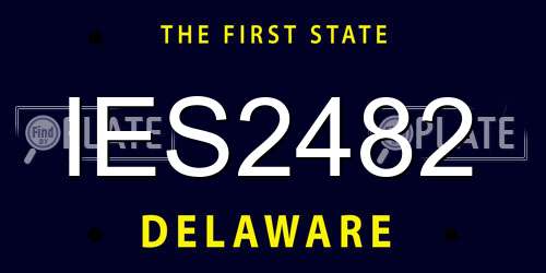 IES2482 Delaware License Plate