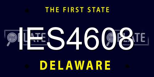 IES4608 Delaware License Plate