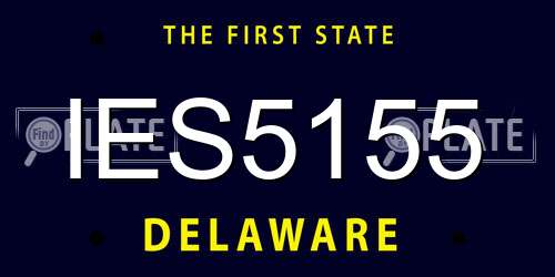 IES5155 Delaware License Plate