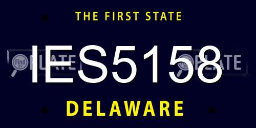 IES5158 Delaware License Plate