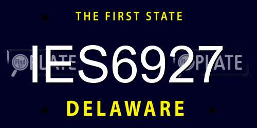IES6927 Delaware License Plate