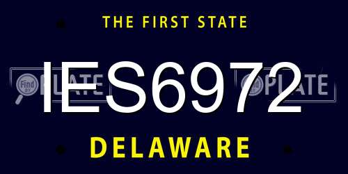 IES6972 Delaware License Plate