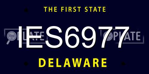 IES6977 Delaware License Plate