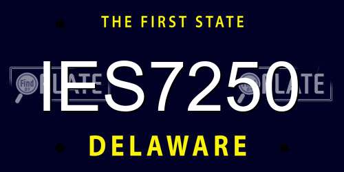 IES7250 Delaware License Plate