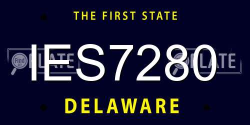 IES7280 Delaware License Plate