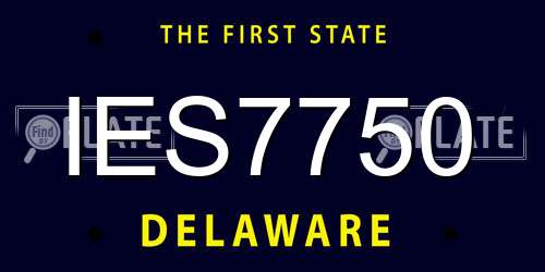IES7750 Delaware License Plate