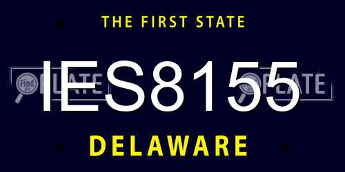 IES8155 Delaware License Plate