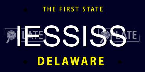 IESSISS Delaware License Plate