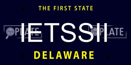 IETSSII Delaware License Plate