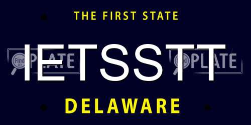 IETSSTT Delaware License Plate