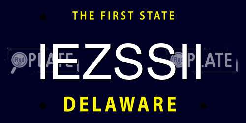 IEZSSII Delaware License Plate