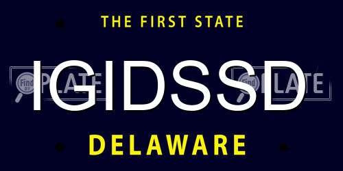 IGIDSSD Delaware License Plate
