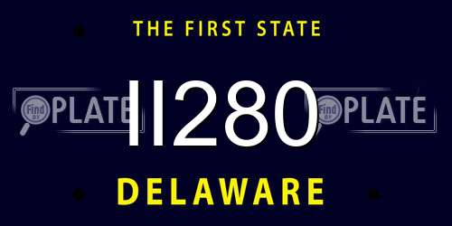 II280 Delaware License Plate