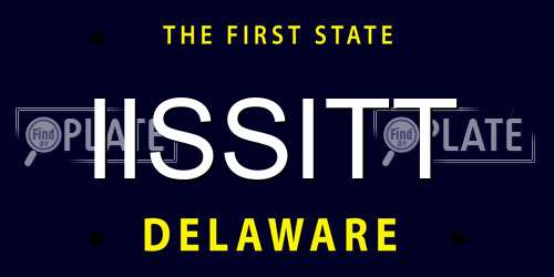 IISSITT Delaware License Plate