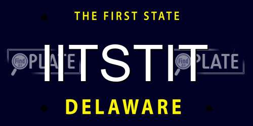 IITSTIT Delaware License Plate