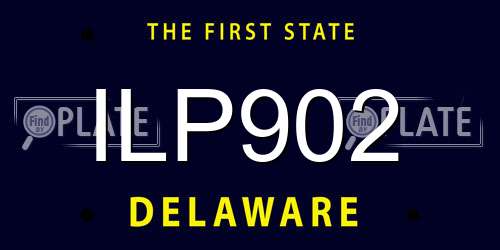 ILP902 Delaware License Plate
